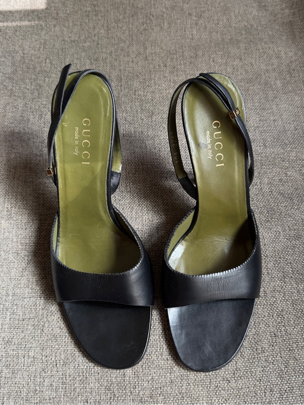 Vintage Gucci x Tom Ford black slingback heels - Picture 2 of 8